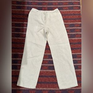 Ann Taylor Petite 100% Linen Pants